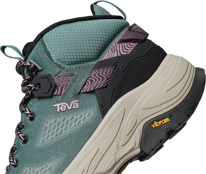 Teva Grandview Max Vent Women's Climbing Shoes Silver Pine/Eggplant Purple : 10 B - Medium, Leather/Synthetic - Image 7