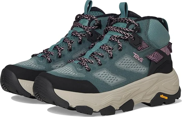 Teva Grandview Max Vent Women's Climbing Shoes Silver Pine/Eggplant Purple : 10 B - Medium, Leather/Synthetic