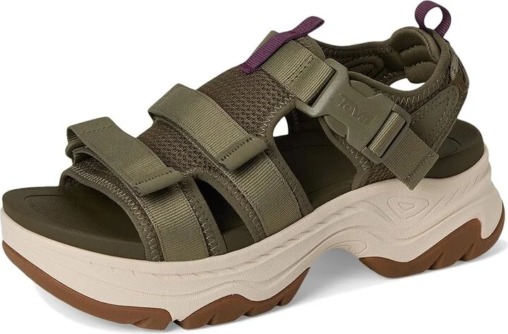 Teva Hurricane Ampsole Gaila Women's Sandals Burnt Olive : 8 B - Medium, Synthetic - Image 5