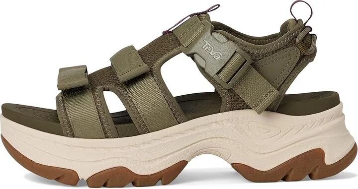 Teva Hurricane Ampsole Gaila Women's Sandals Burnt Olive : 8 B - Medium, Synthetic - Image 6