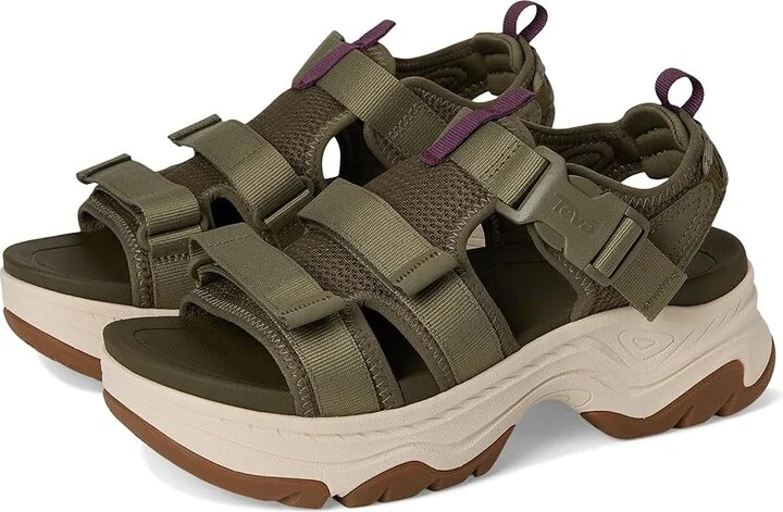 Teva Hurricane Ampsole Gaila Women's Sandals Burnt Olive : 8 B - Medium, Synthetic