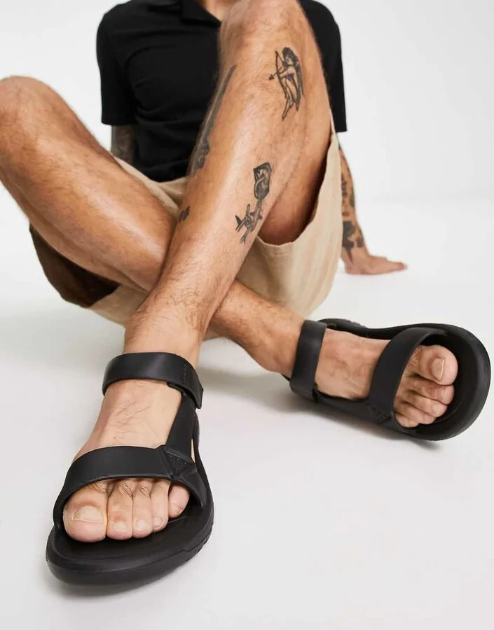 Teva Hurricane Drift eva sandals in triple black