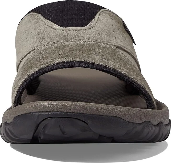 Teva Katavi 2 Slide Men's Slide Shoes Dark Taupe : 9 D - Medium, Textile/Suede - Image 2