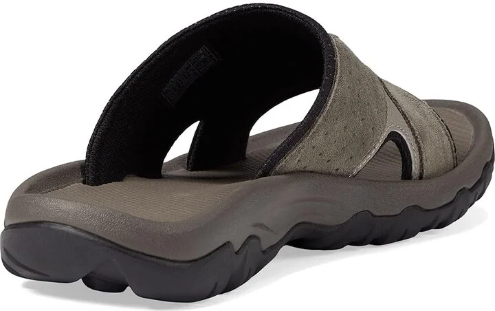 Teva Katavi 2 Slide Men's Slide Shoes Dark Taupe : 9 D - Medium, Textile/Suede - Image 4