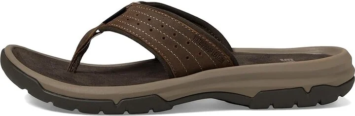 Teva Langdon Flip Men's Sandals Walnut : 7 D - Medium, Leather - Image 7