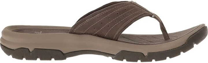 Teva Langdon Flip Men's Sandals Walnut : 7 D - Medium, Leather - Image 8