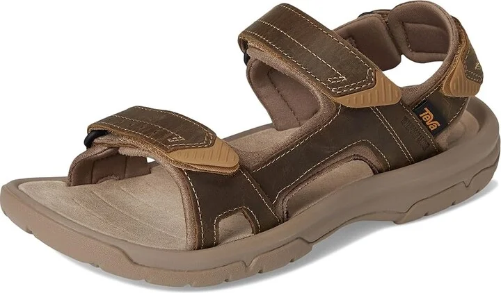 Teva Langdon Sandal Men's Sandals Honey Brown : 12 D - Medium, Leather - Image 5