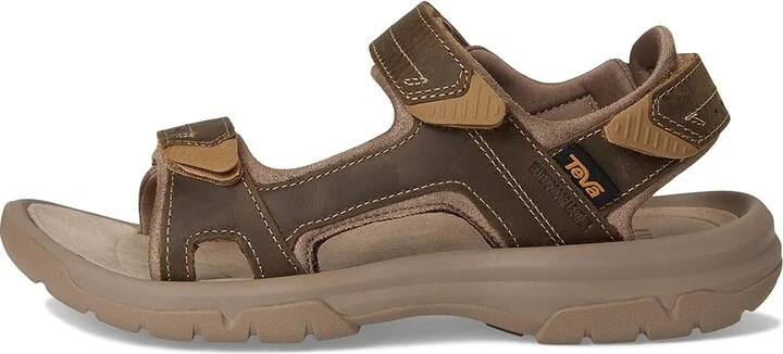 Teva Langdon Sandal Men's Sandals Honey Brown : 12 D - Medium, Leather - Image 6