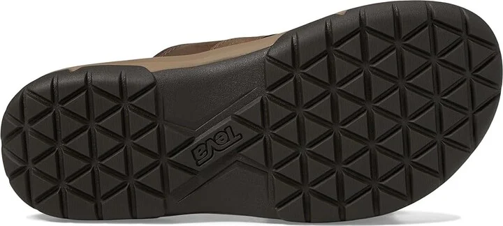 Teva Langdon Slide Men's Sandals Walnut : 7 D - Medium, Leather - Image 4
