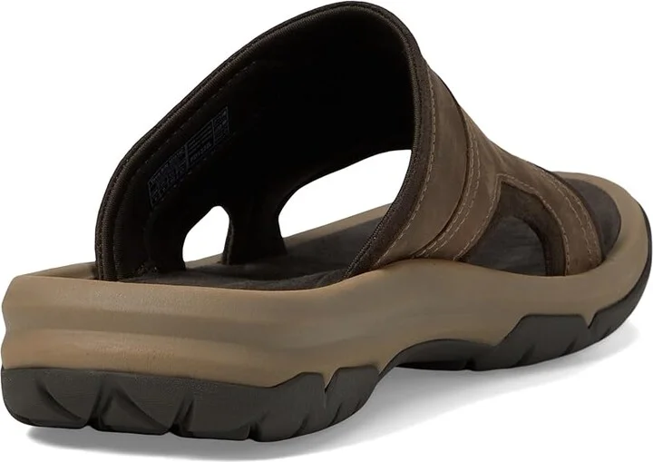 Teva Langdon Slide Men's Sandals Walnut : 7 D - Medium, Leather - Image 5