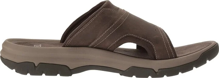 Teva Langdon Slide Men's Sandals Walnut : 7 D - Medium, Leather - Image 8