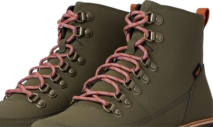 Teva Midform Boot Women's Shoes Dark Olive : 11 B - Medium, Leather - Image 5