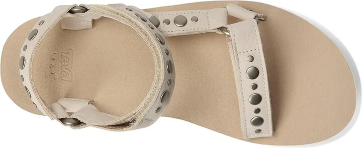 Teva Midform Universal Studded Women's Sandals Coconut/White Pepper : 7 B - Medium, Leather - Image 2
