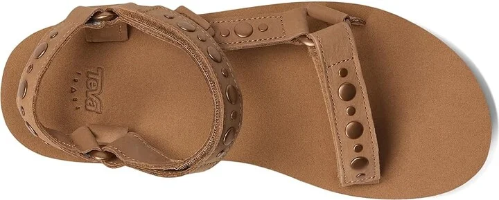 Teva Midform Universal Studded Women's Sandals Coconut/White Pepper : 7 B - Medium, Leather - Image 8