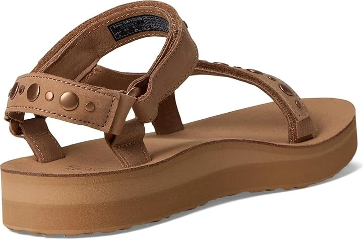 Teva Midform Universal Studded Women's Sandals Coconut/White Pepper : 7 B - Medium, Leather - Image 10