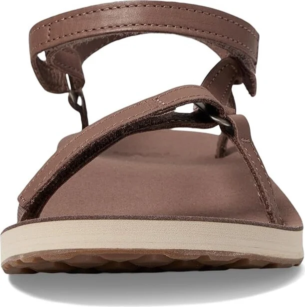 Teva Original Universal Slim Leather Women's Shoes Acorn : 7 B - Medium - Image 2