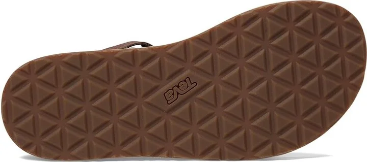 Teva Original Universal Slim Leather Women's Shoes Acorn : 7 B - Medium - Image 3