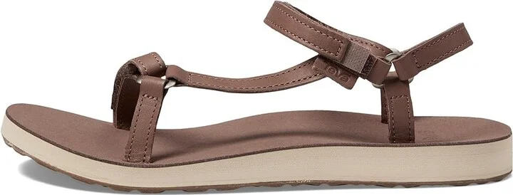 Teva Original Universal Slim Leather Women's Shoes Acorn : 7 B - Medium - Image 5
