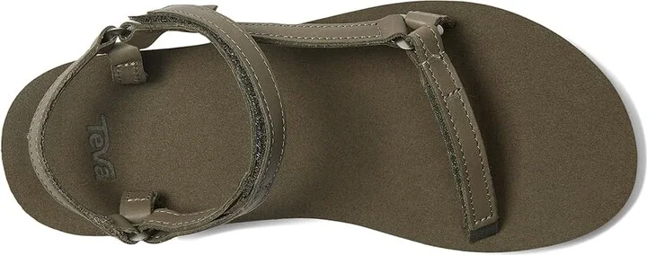 Teva Original Universal Slim Leather Women's Shoes Acorn : 7 B - Medium - Image 10