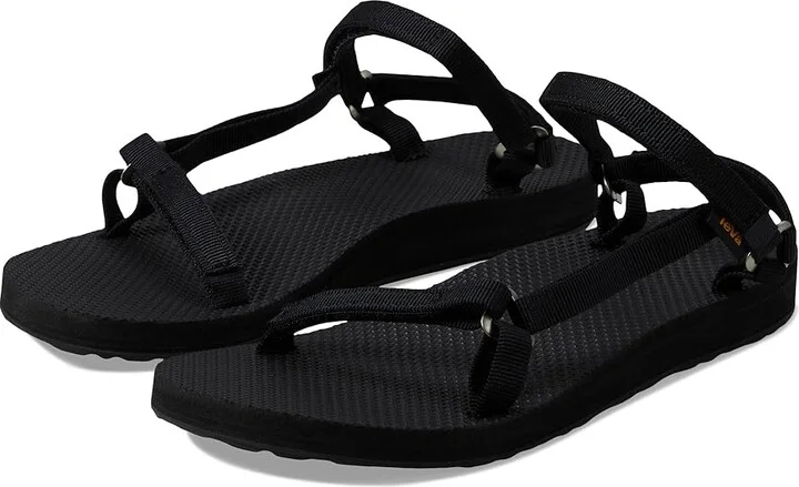 Teva Original Universal Slim Women's Shoes Black : 8 B - Medium, Synthetic/Textile