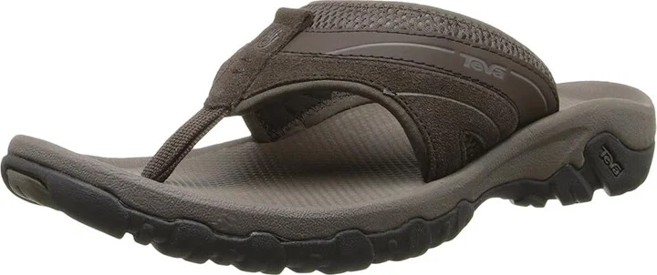 Teva Pajaro Men's Toe Open Shoes Turkish Coffee : 7 D - Medium, Suede/Synthetic - Image 2