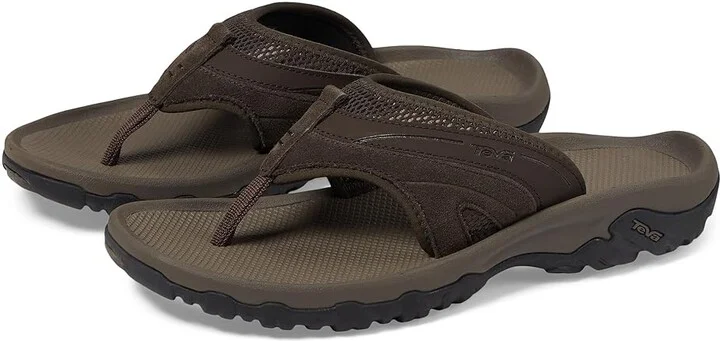 Teva Pajaro Men's Toe Open Shoes Turkish Coffee : 7 D - Medium, Suede/Synthetic