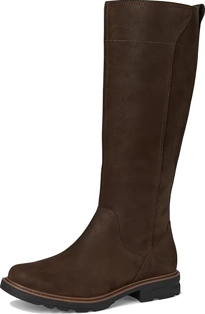 Teva ROWENA TALL Women's Boots Chocolate Brown : 6 B - Medium, Leather - Image 5