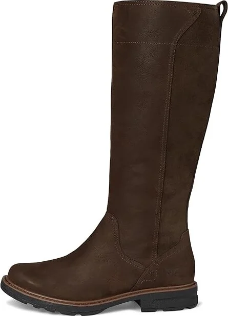 Teva ROWENA TALL Women's Boots Chocolate Brown : 6 B - Medium, Leather - Image 6