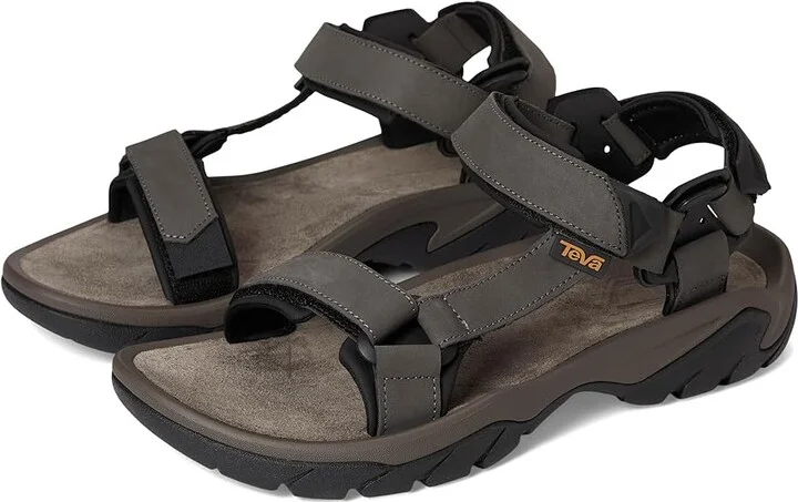 Teva Terra Fi 5 Universal Leather Men's Shoes Dark Gull Grey : 11 D - Medium, Textile/Leather
