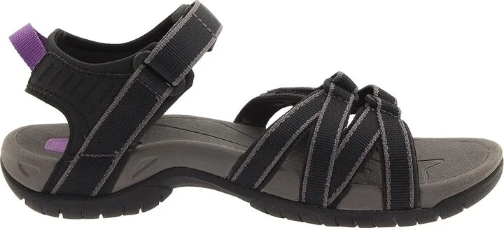 Teva Tirra Women's Sandals Black/Grey : 5 B - Medium, Synthetic - Image 8