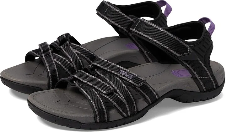 Teva Tirra Women's Sandals Black/Grey : 5 B - Medium, Synthetic