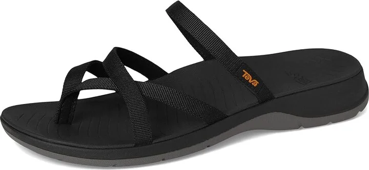 Teva Tirratraveler Flip Women's Sandals Black : 11 B - Medium, Synthetic - Image 5