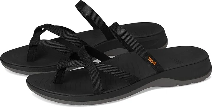 Teva Tirratraveler Flip Women's Sandals Black : 11 B - Medium, Synthetic