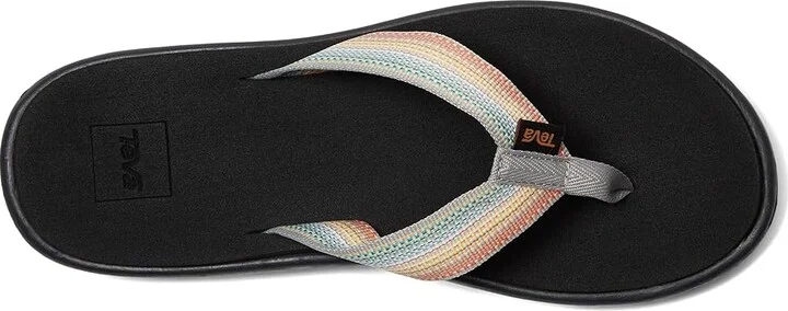 Teva Voya Flip Women's Sandals Antiguous Grey : 7 B - Medium, Textile - Image 2