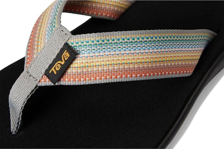 Teva Voya Flip Women's Sandals Antiguous Grey : 7 B - Medium, Textile - Image 7