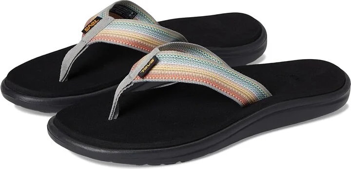Teva Voya Flip Women's Sandals Antiguous Grey : 7 B - Medium, Textile