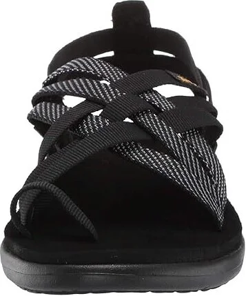 Teva Voya Strappy Women's Shoes Hera Black : 9 B - Medium, Textile - Image 6