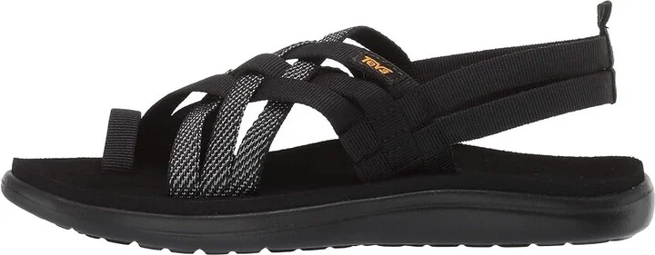 Teva Voya Strappy Women's Shoes Hera Black : 9 B - Medium, Textile - Image 7