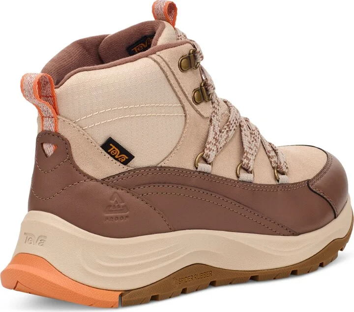 Teva Women's Auroris Sneaker-Style Ankle Booties - Feather Grey, Acorn - Image 6
