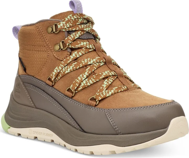 Teva Women's Auroris Sneaker-Style Ankle Booties - Feather Grey, Acorn - Image 8