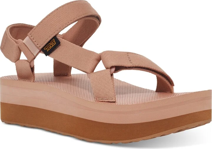 Teva Women's Flatform Universal Sandals - Maple Sugar/ Lion