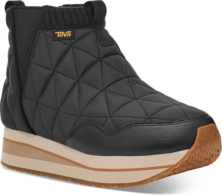 Teva Women's ReEmber Quilted Mid Platform Booties