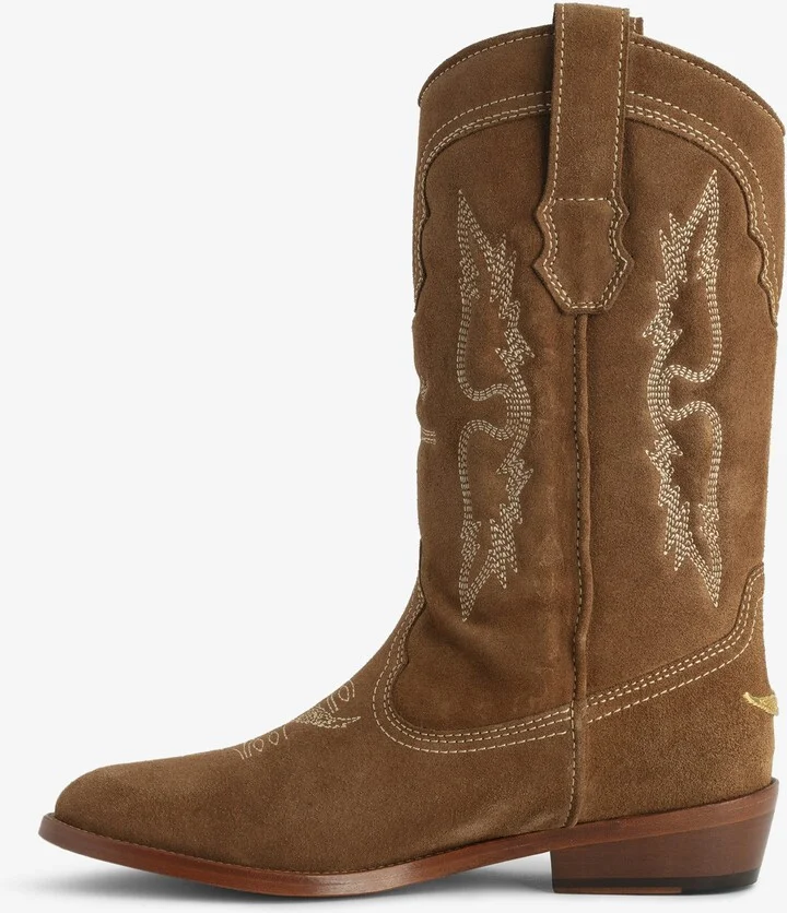 Tex Western Suede Boots - Image 2
