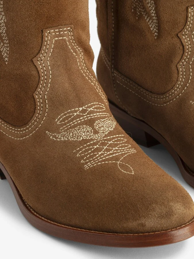 Tex Western Suede Boots - Image 4