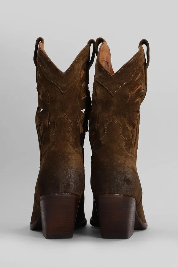 Texan Ankle Boots In Leather Color Suede - Image 4