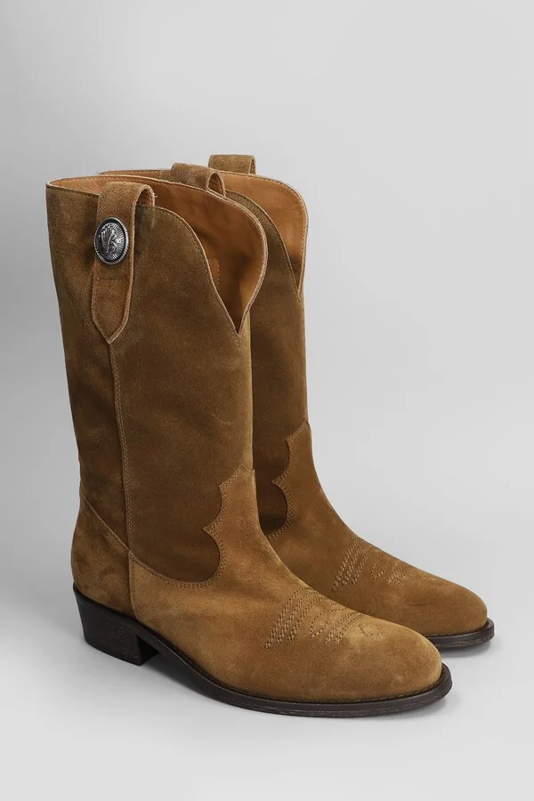 Texan Ankle Boots In Leather Color Suede - Image 2