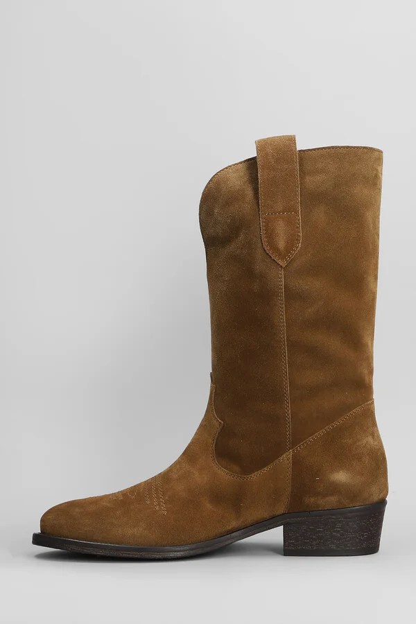 Texan Ankle Boots In Leather Color Suede - Image 3