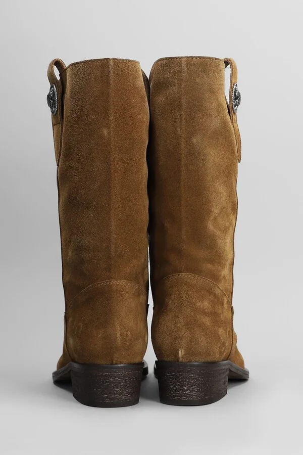 Texan Ankle Boots In Leather Color Suede - Image 4
