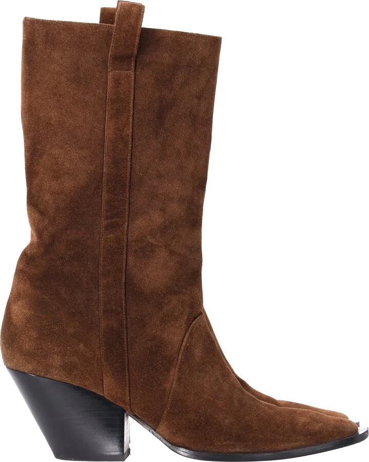 Texano Cowboy Boots in Brown Suede
