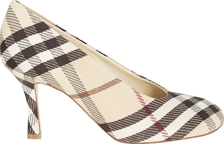 Textile Shoe Leather Pumps